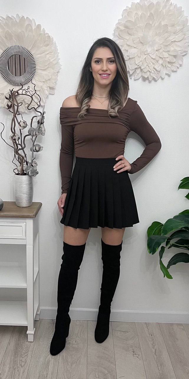 Fusta plisata mini
